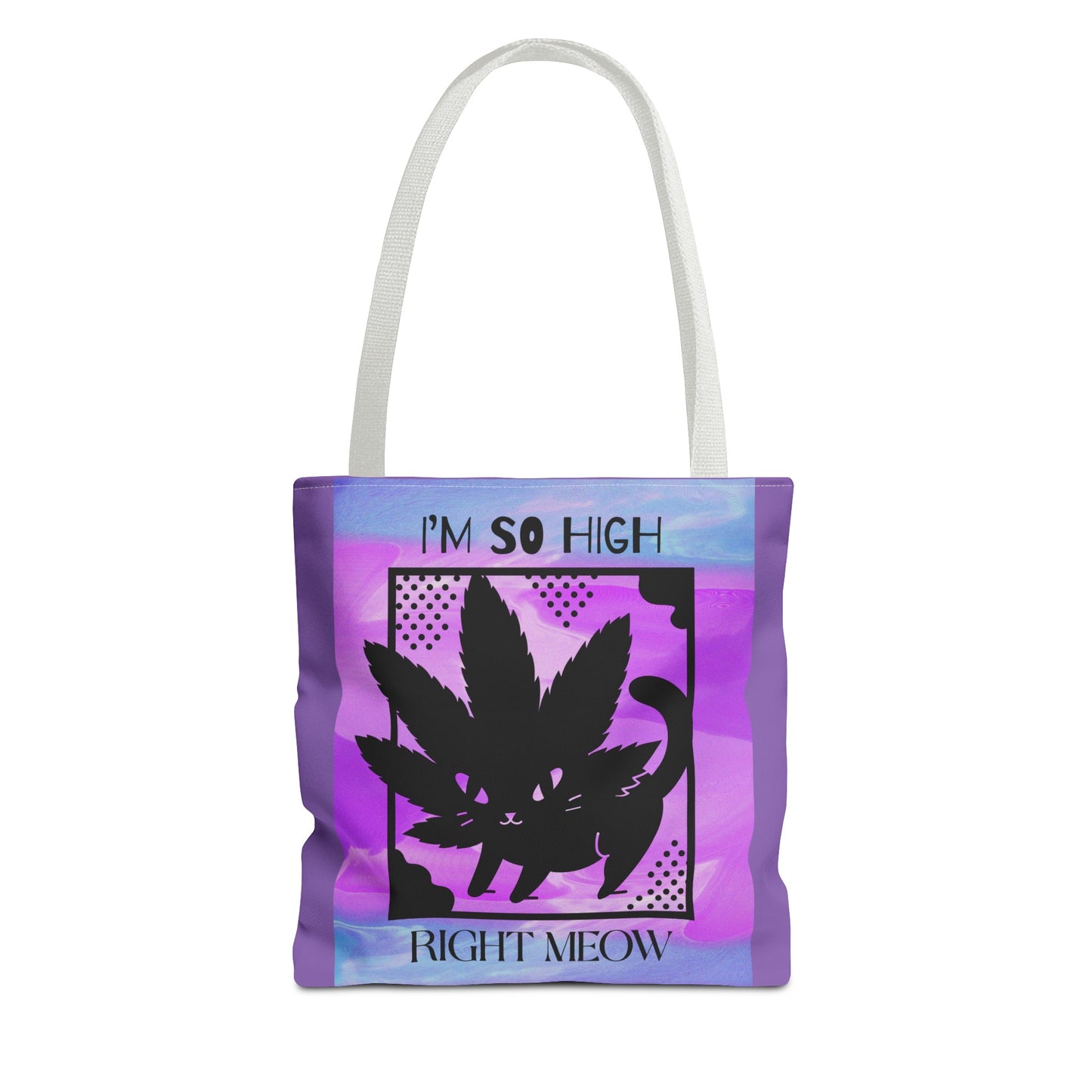 I'm So High Right Meow Tote Bag- Pawsitively Elevated