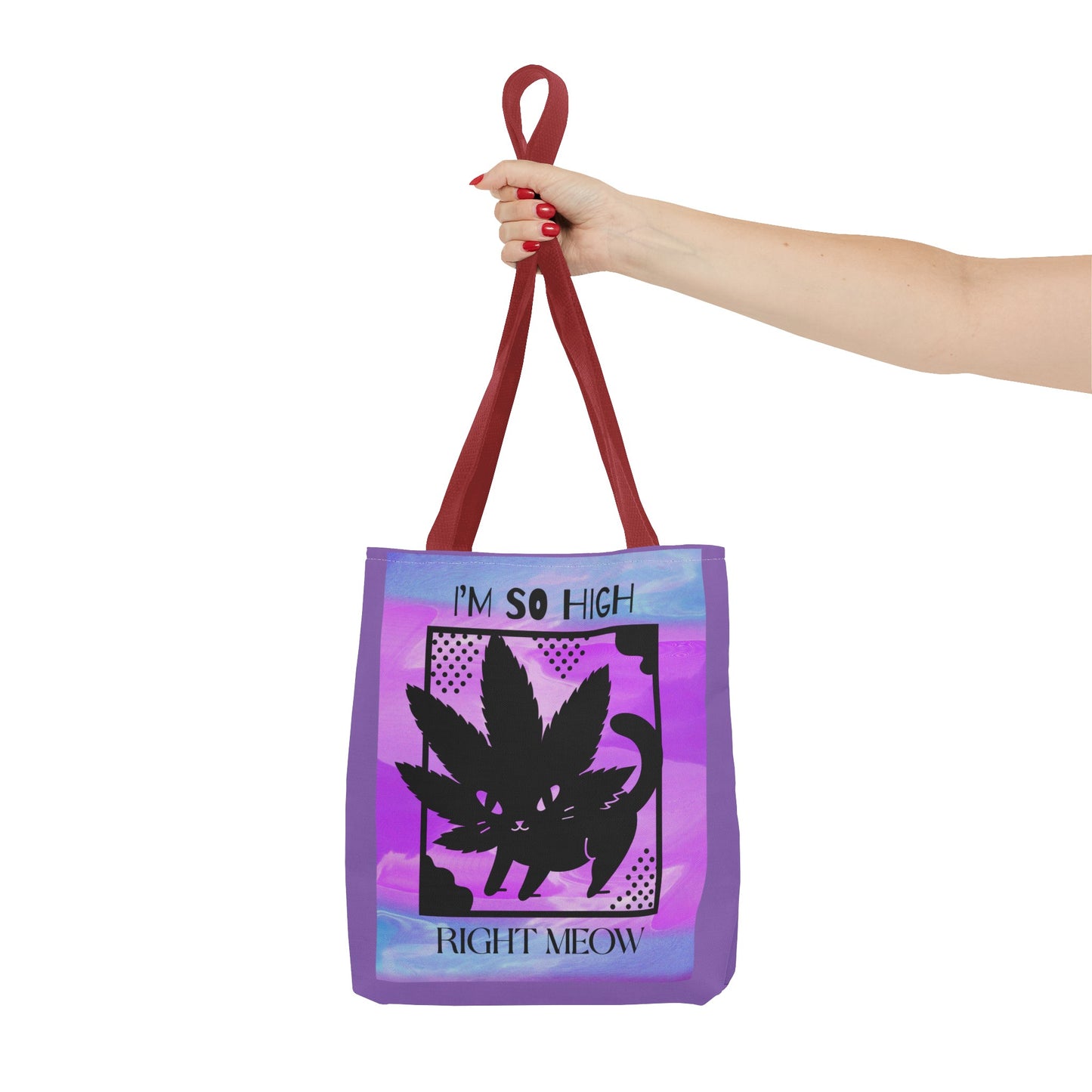 I'm So High Right Meow Tote Bag- Pawsitively Elevated