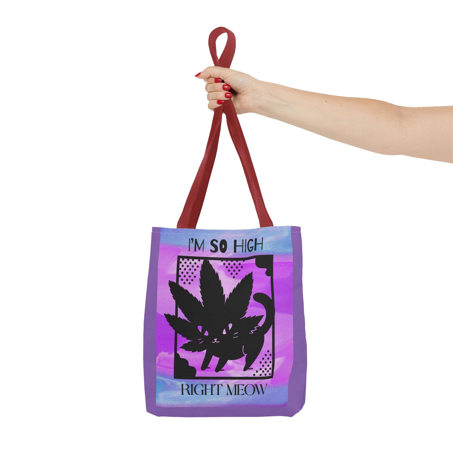 I'm So High Right Meow Tote Bag- Pawsitively Elevated