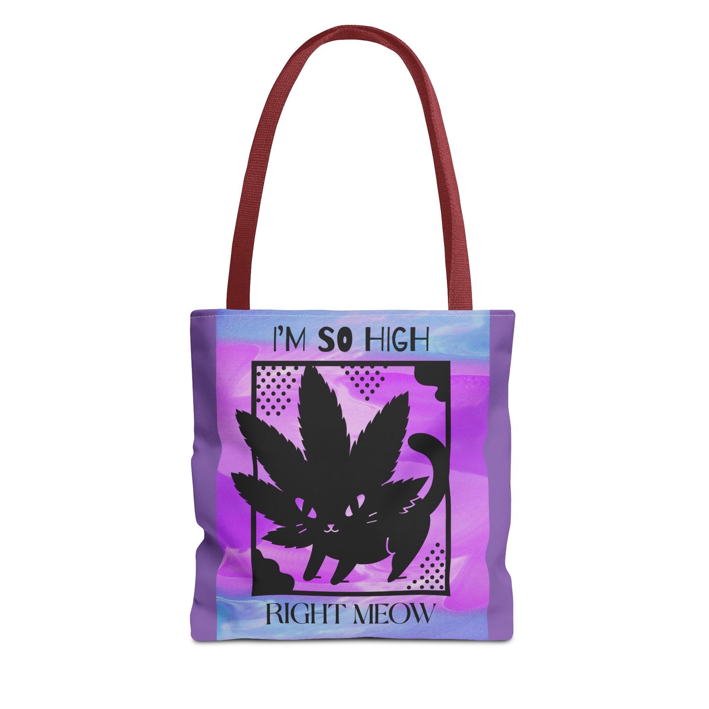 I'm So High Right Meow Tote Bag- Pawsitively Elevated