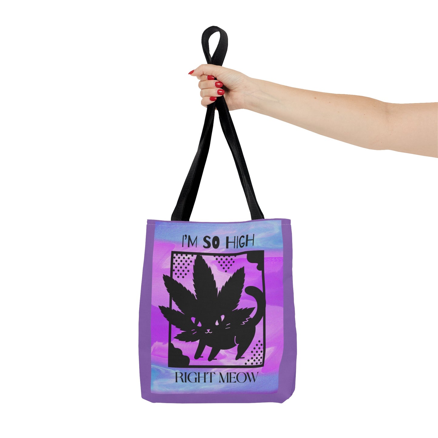 I'm So High Right Meow Tote Bag- Pawsitively Elevated