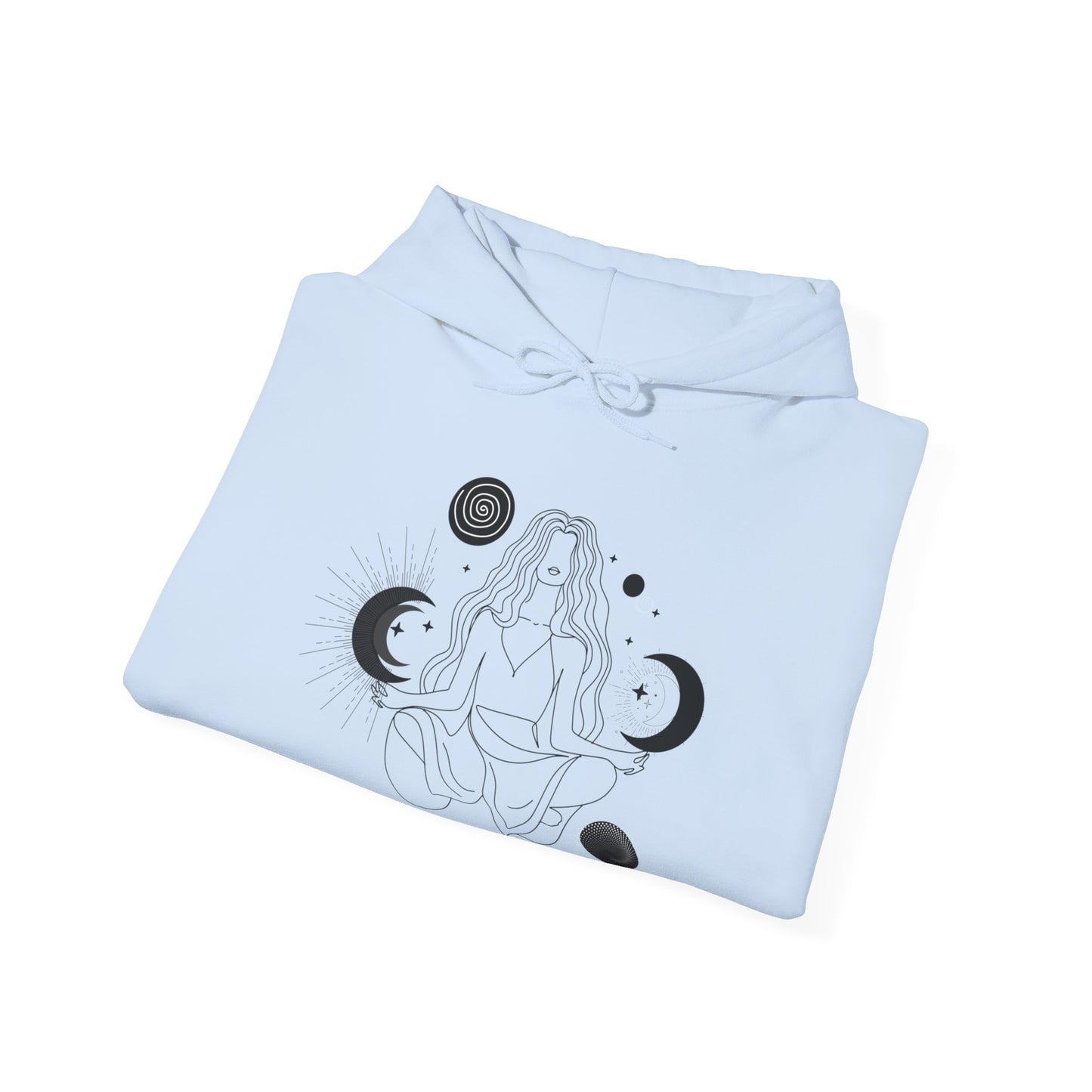 Moon Goddess Hoodie - Celestial Elegance
