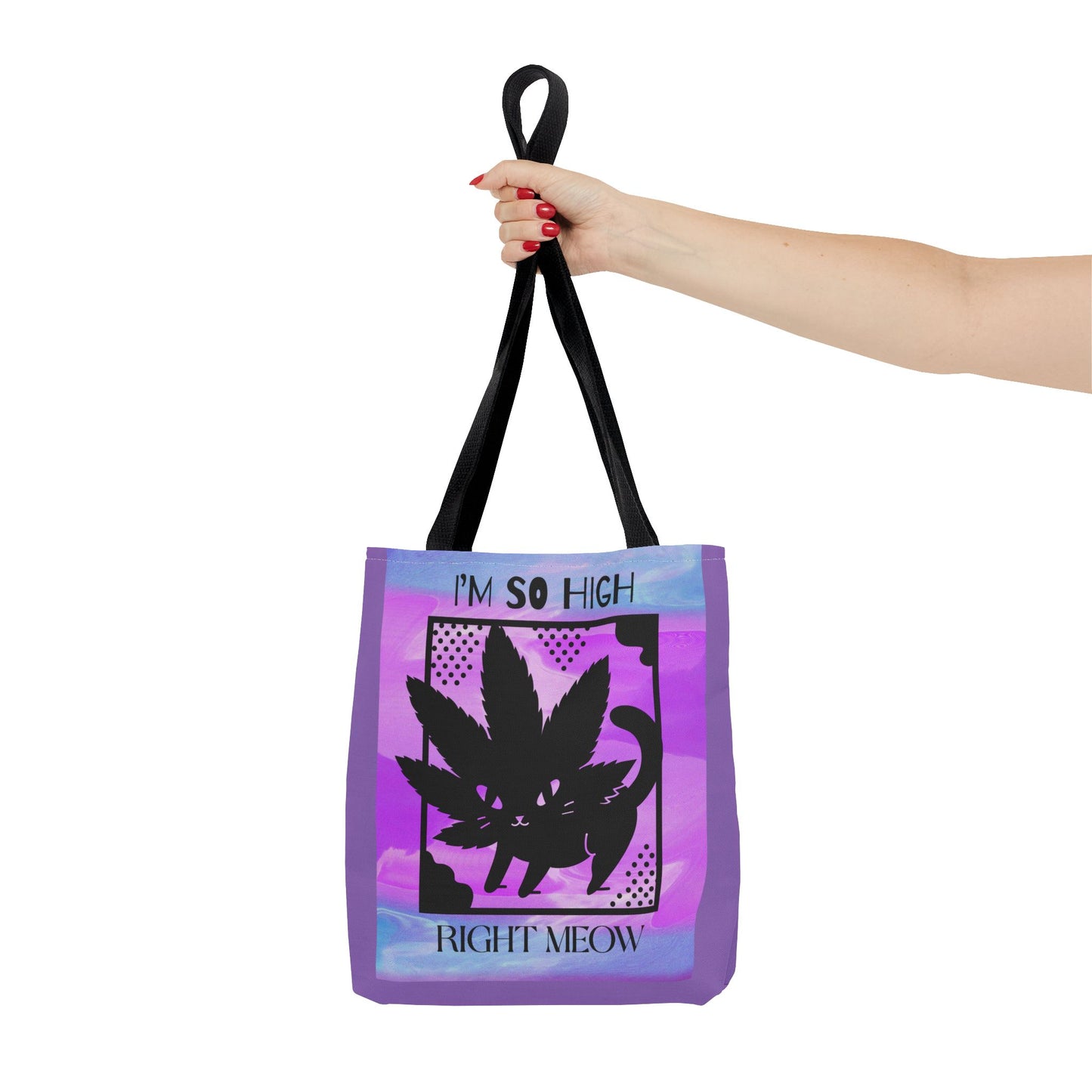 I'm So High Right Meow Tote Bag- Pawsitively Elevated