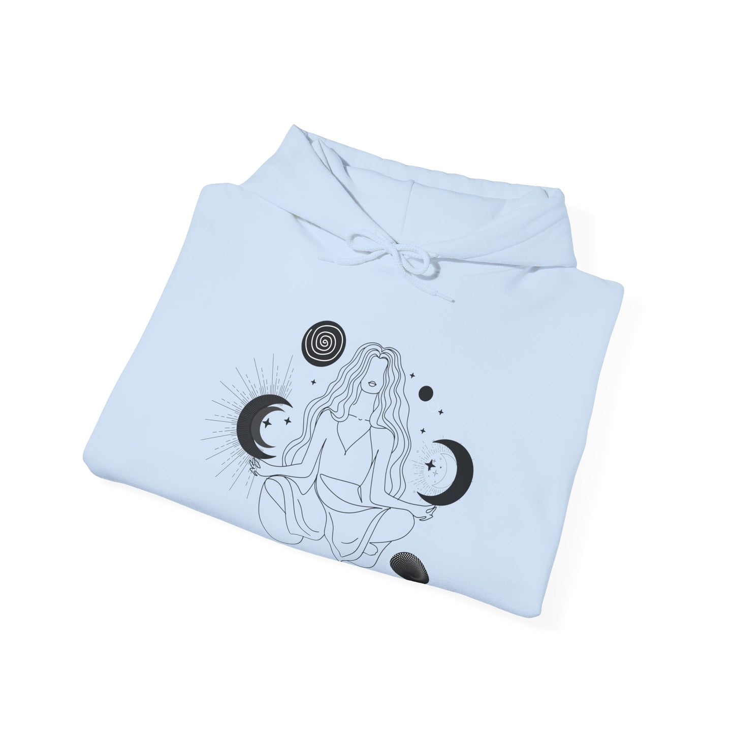 Moon Goddess Hoodie - Celestial Elegance