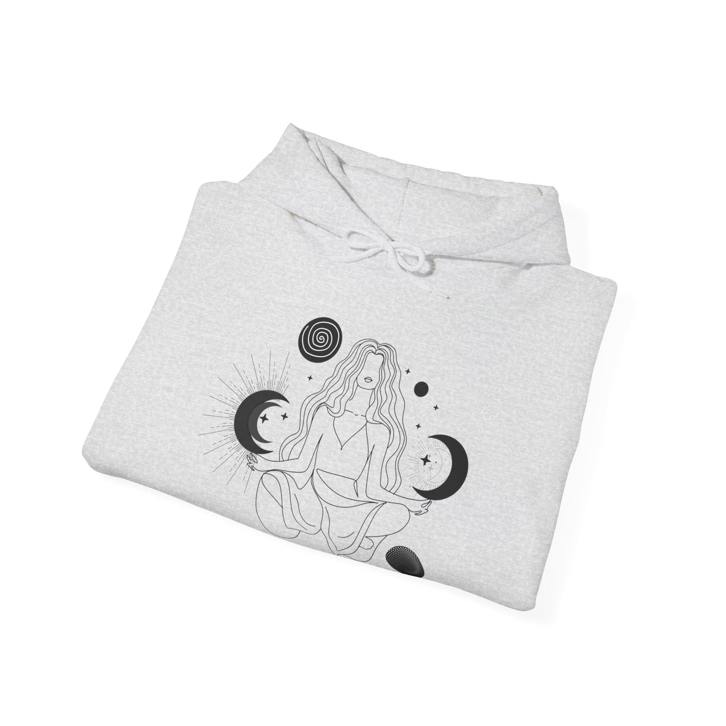 Moon Goddess Hoodie - Celestial Elegance