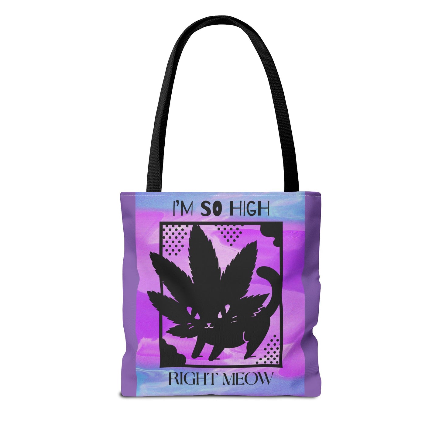 I'm So High Right Meow Tote Bag- Pawsitively Elevated