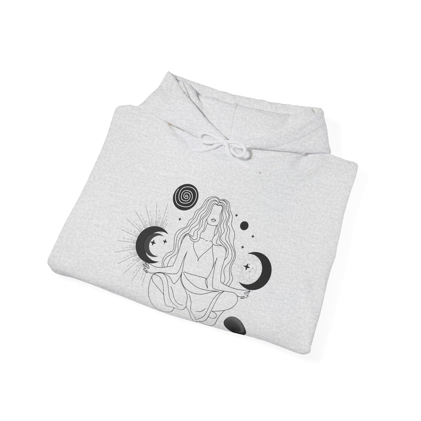 Moon Goddess Hoodie - Celestial Elegance