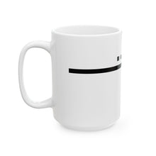 The Horizon Mug by Pixel Threads. Ceramic mug, angled view., view 7