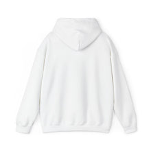 The Ident Hoodie by Pixel Threads. Unisex fleece hoodie, angled front view., view 2