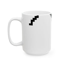 The Waveform Mug by Pixel Threads. Ceramic mug, angled view., view 7