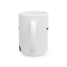 The Horizon Mug by Pixel Threads. Ceramic mug, plain side of the printed wrap., view 6