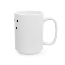 The Memory Mug by Pixel Threads. Ceramic mug shown in the larger 15oz size with the print showing., view 8