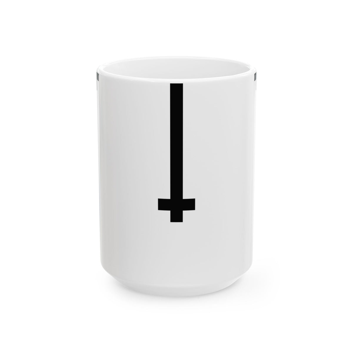 The North Mug by Pixel Threads. Ceramic mug, angled front view with the print showing., alternate view
