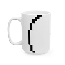 The North Mug by Pixel Threads. Ceramic mug, angled view., view 7