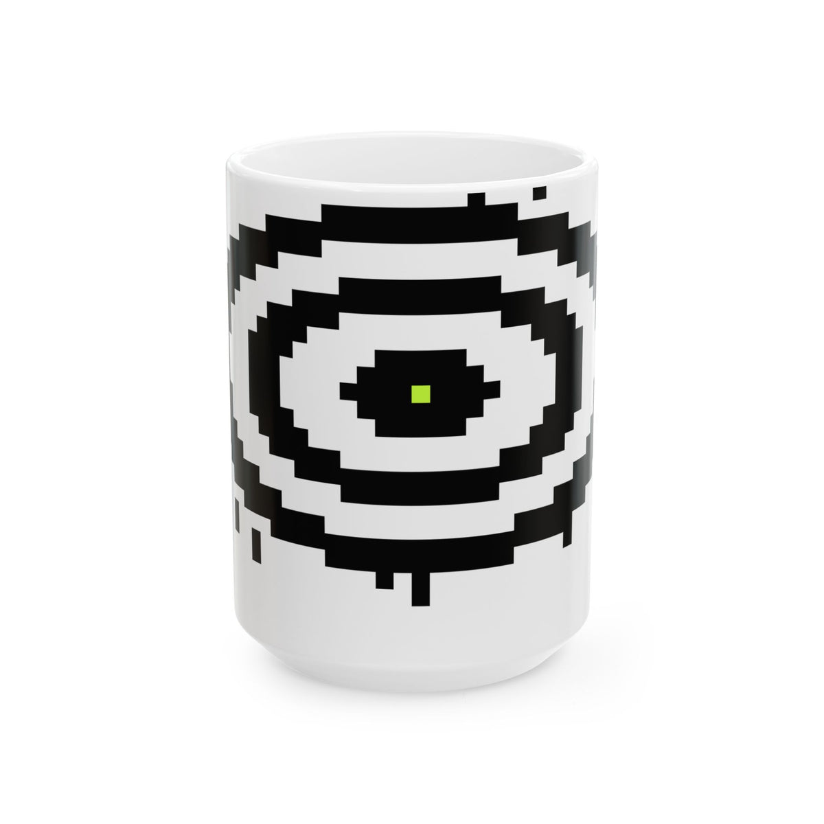The Mowing Devil Mug — Pixel Threads, alternate view