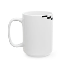 The Handshake Mug by Pixel Threads. Ceramic mug, angled view., view 7